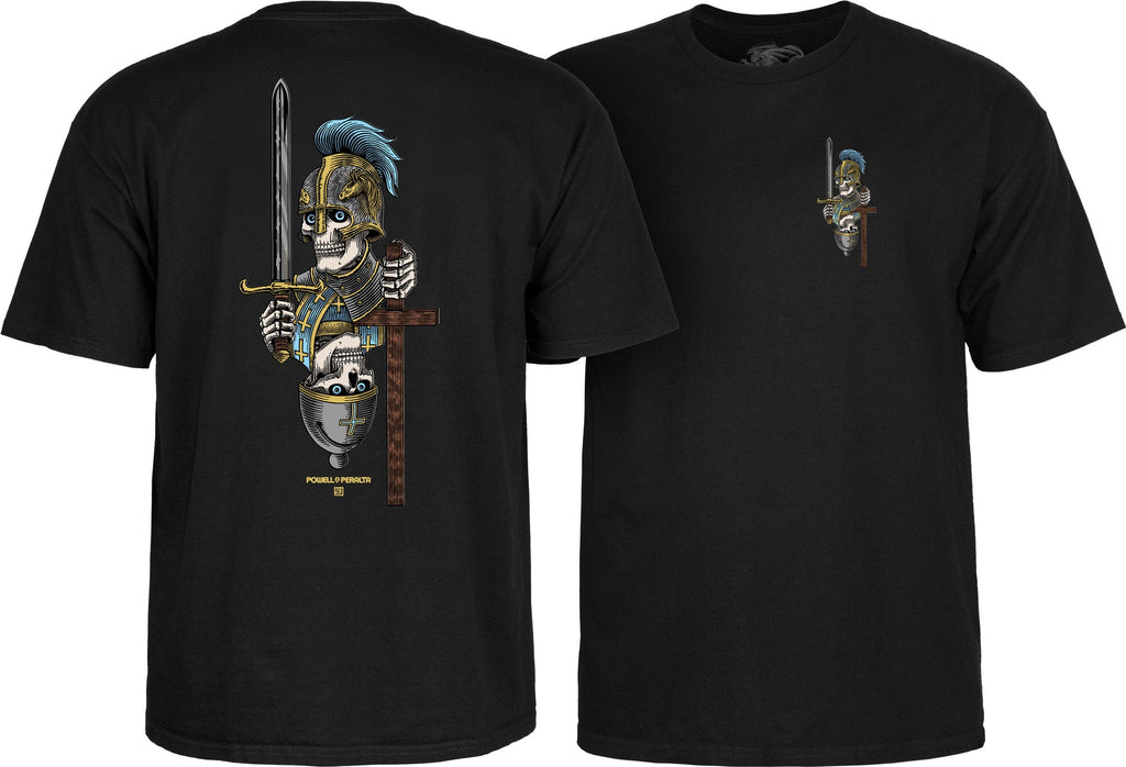 Powell Peralta Dan Corrigan Chess Skulls T-Shirt - Black