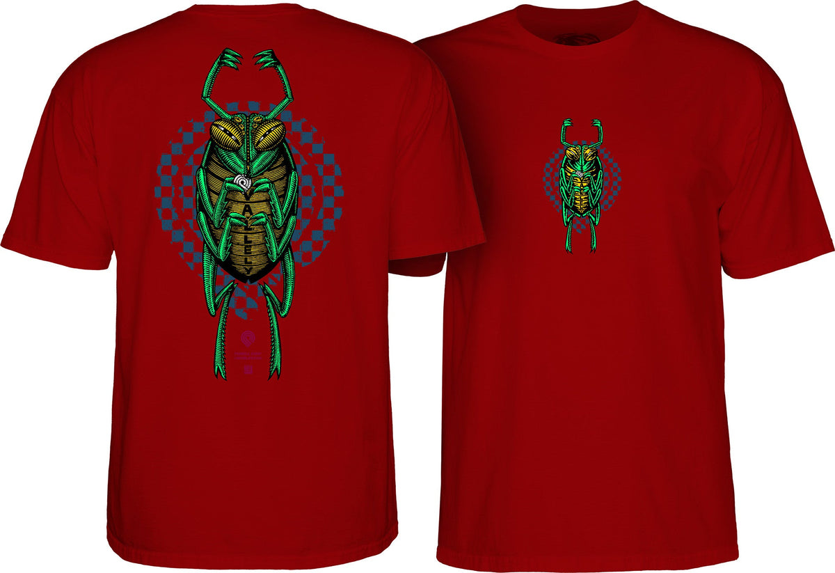 Powell Peralta Mike Vallely Bug T-Shirt - Garnet by Skates USA