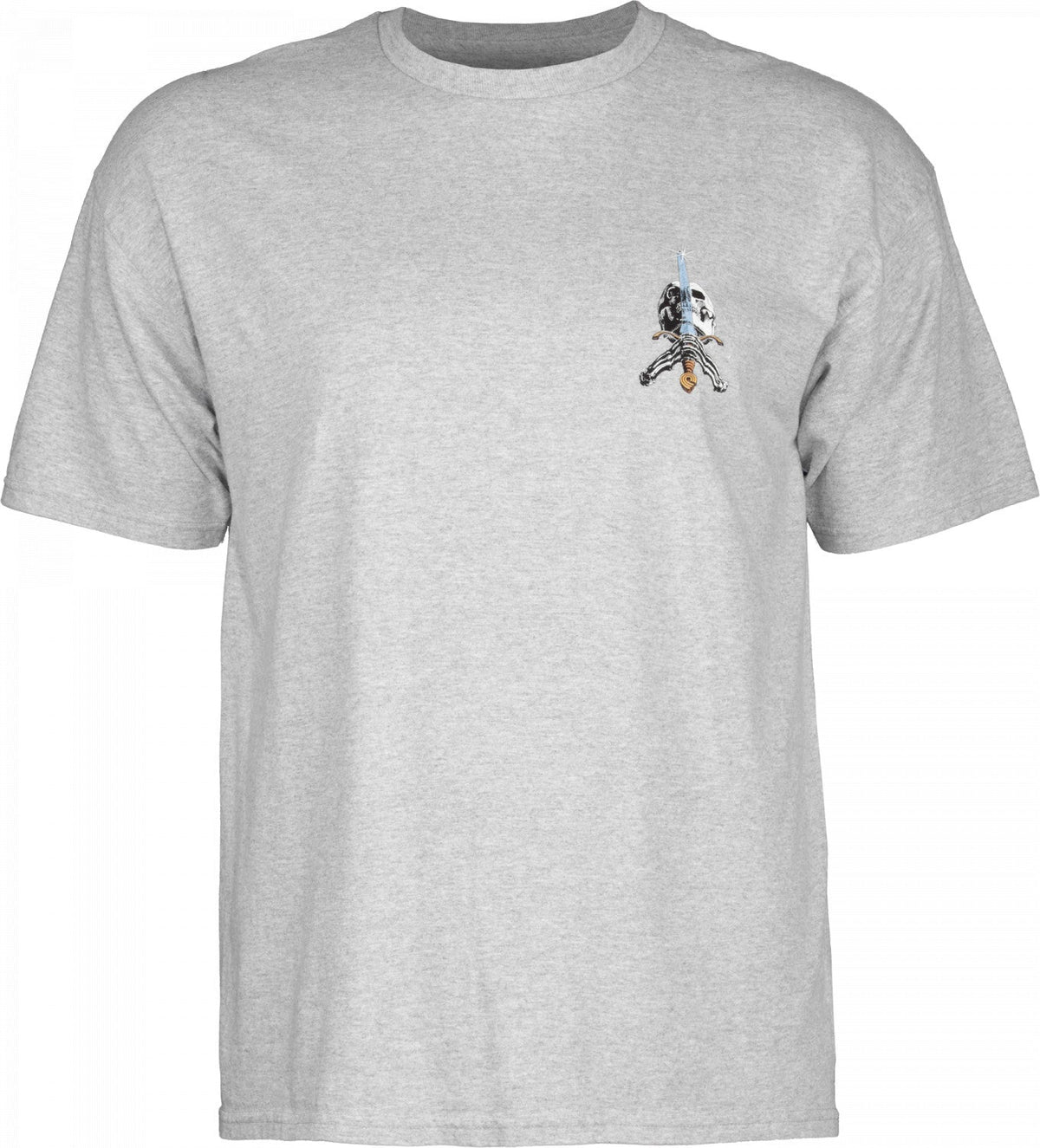 Powell Peralta Skull & Sword T-shirt - Gray
