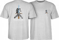 Powell Peralta Skull & Sword T-shirt - Gray by Skates USA