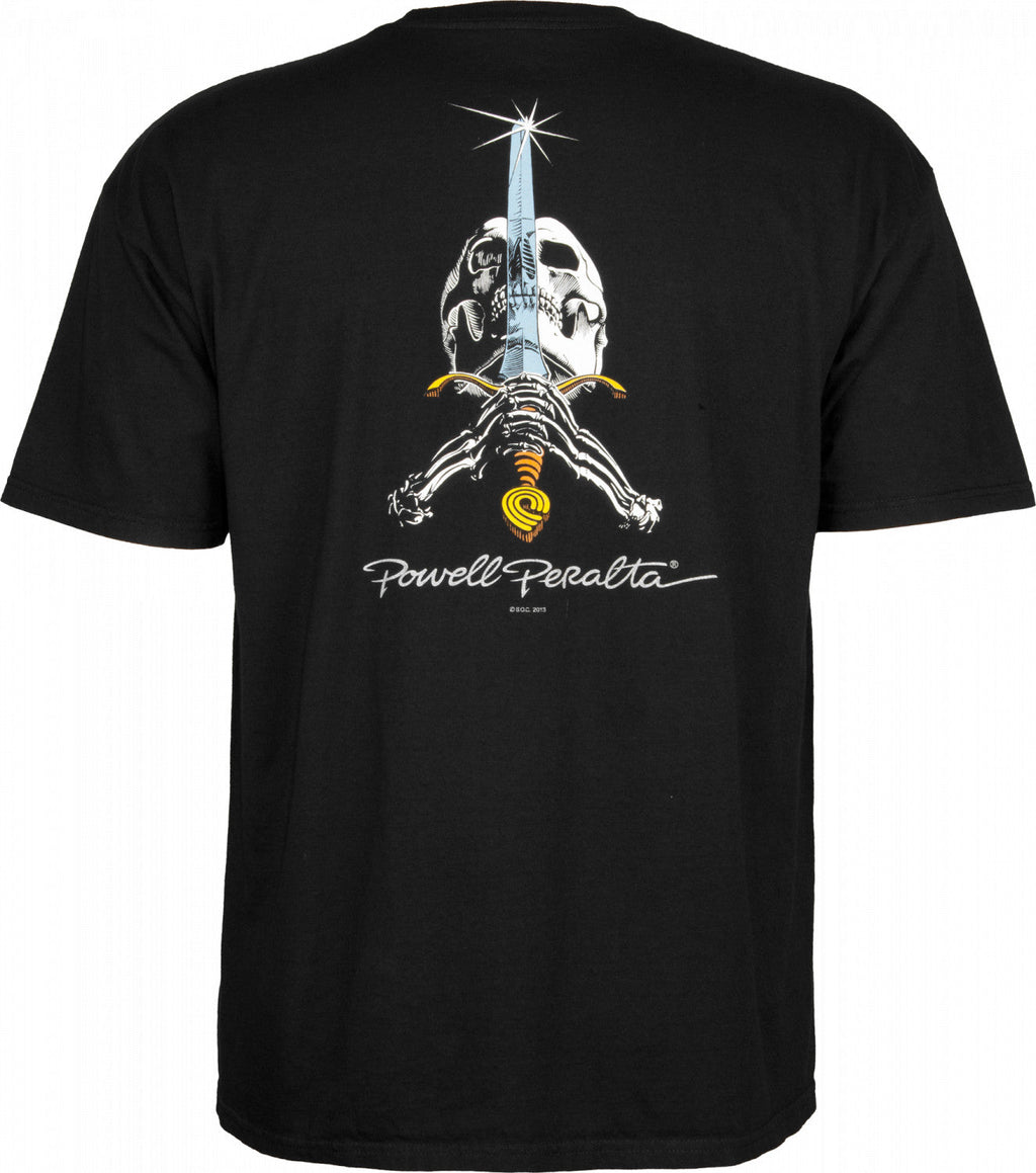 Powell Peralta Skull & Sword T-shirt - Black
