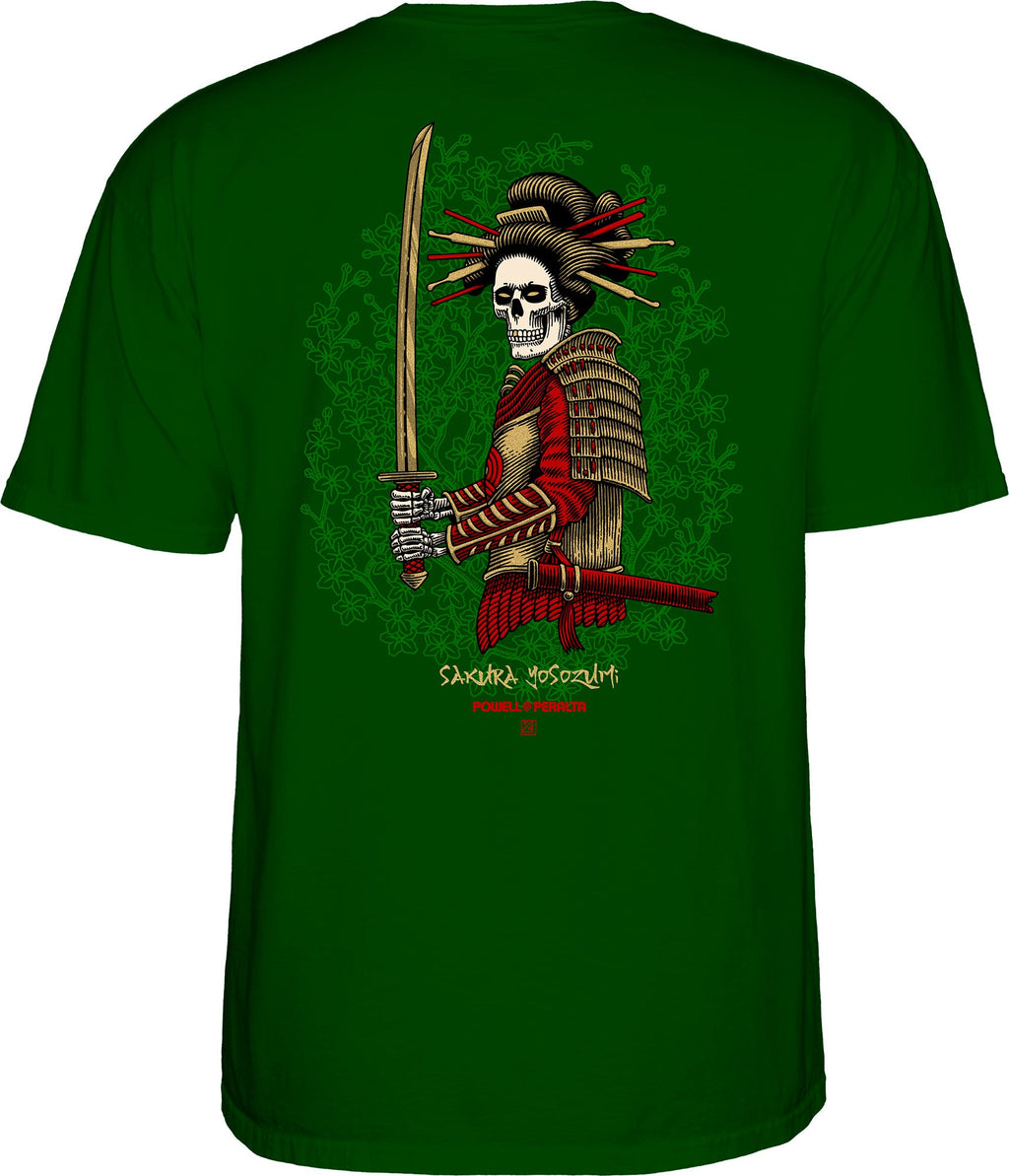 Powell Peralta Sakura Yosozumi Onna-Bugeisha T-shirt - Forest Green
