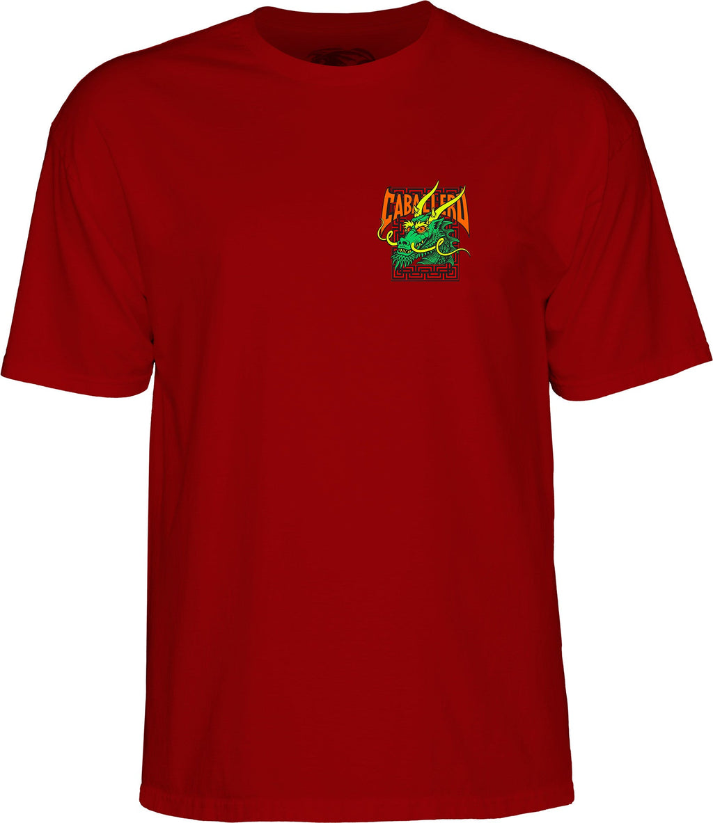 Powell Peralta Steve Caballero Street Dragon T-shirt - Garnet by Skates USA