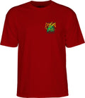Powell Peralta Steve Caballero Street Dragon T-shirt - Garnet by Skates USA