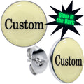 BodyCandy Custom Personalized Glow in the Dark Stud Earrings — main product shot