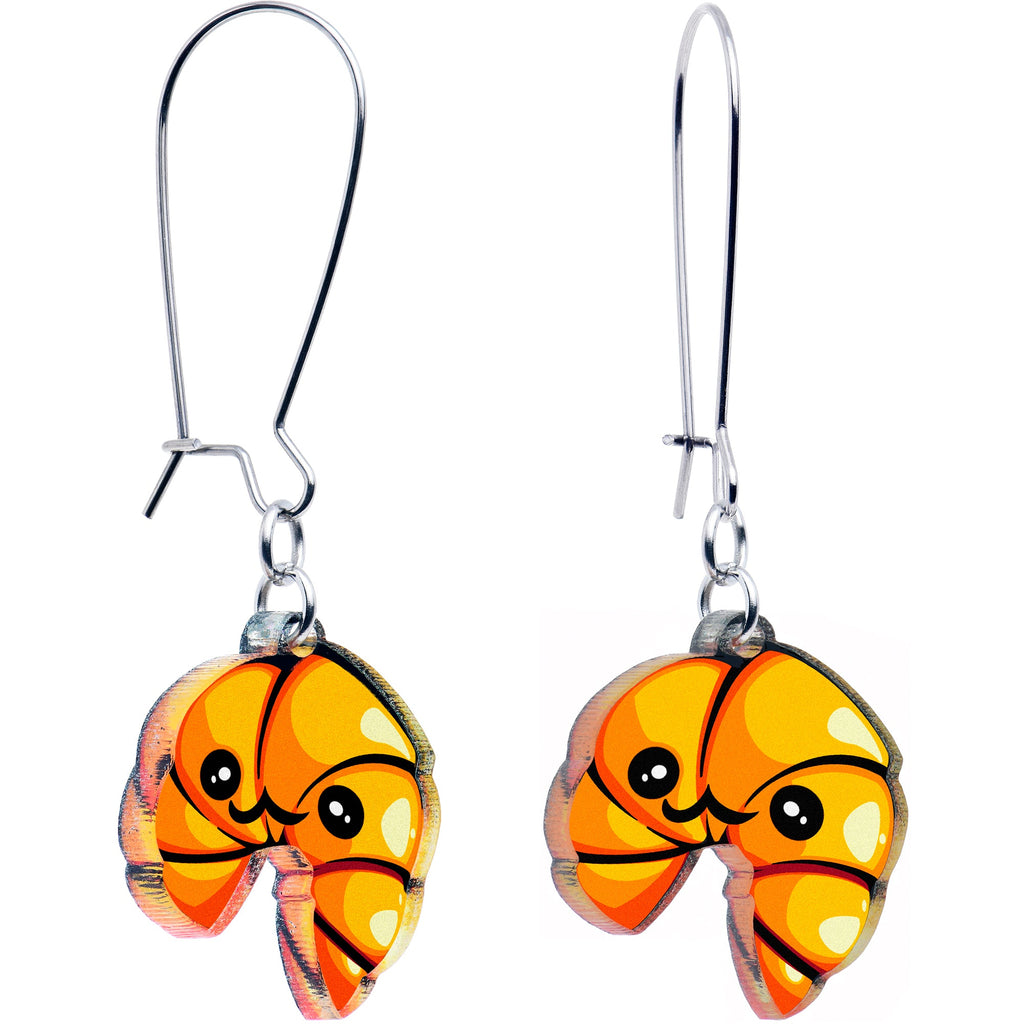 BodyCandy Acrylicious Quaso Croissant Dangle Earrings by Onyx O — main product shot