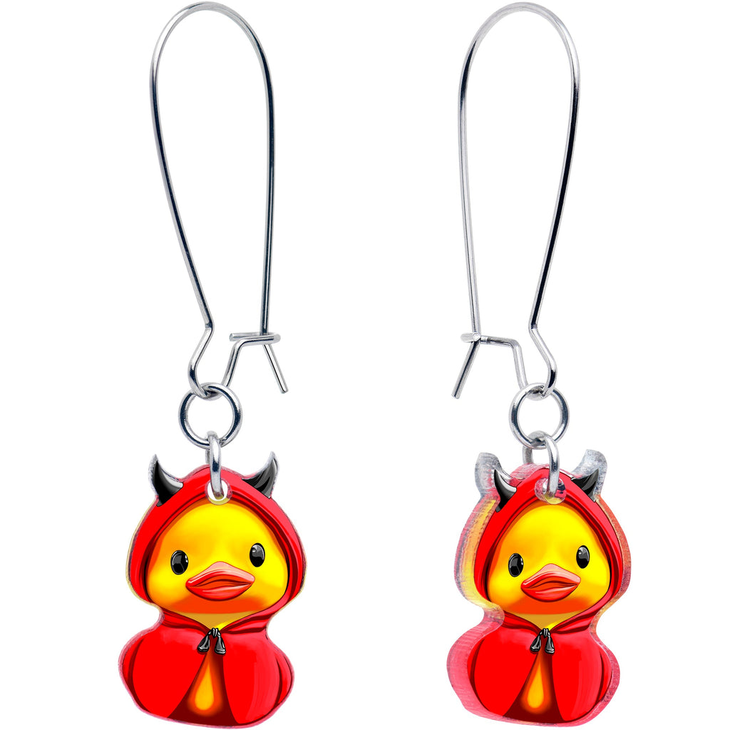 BodyCandy Hot Litle Devil Duck Dangle Earrings by Onyx O — main product shot