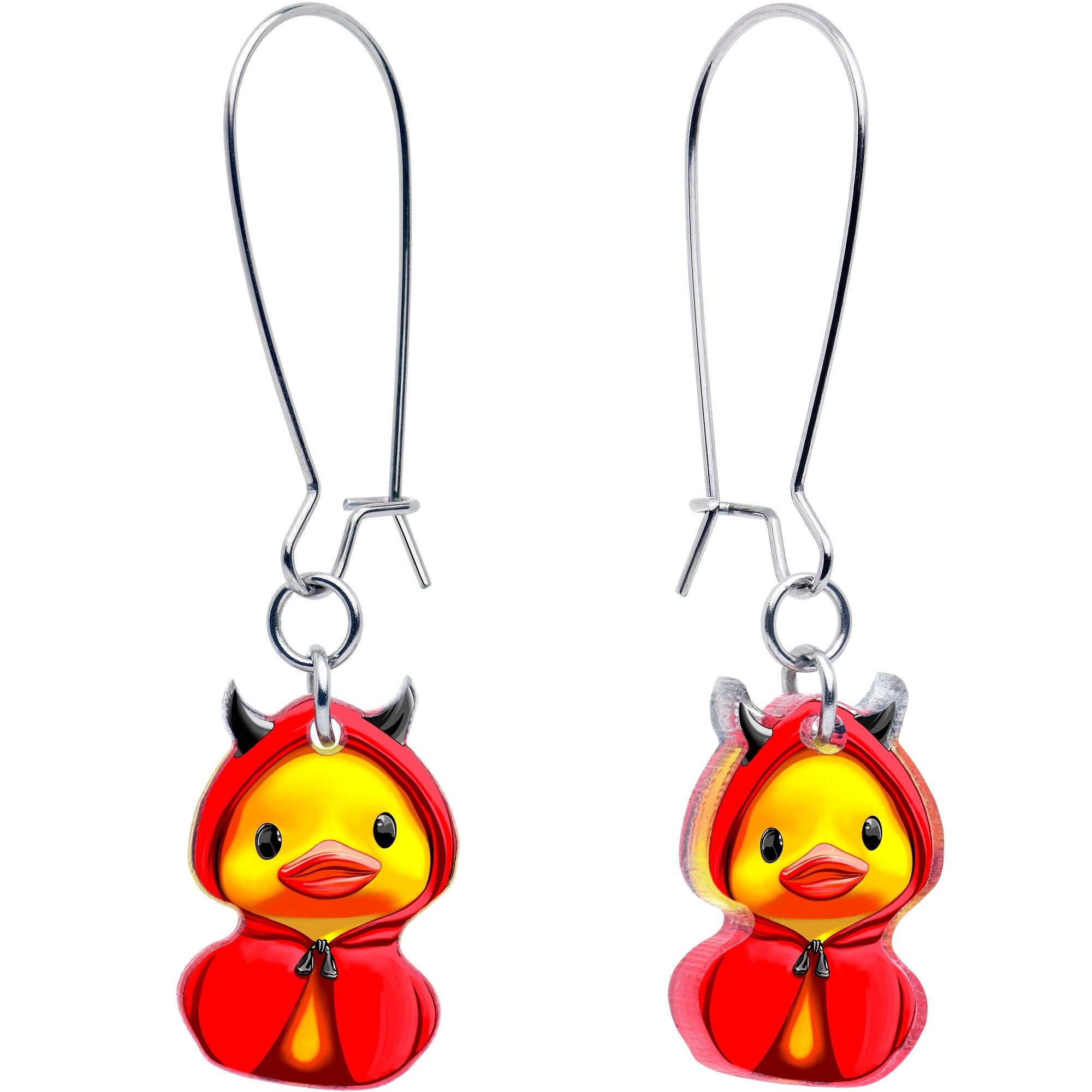 BodyCandy Hot Litle Devil Duck Dangle Earrings by Onyx O — main product shot