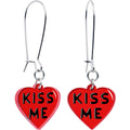 BodyCandy Kiss Me Heart Dangle Earrings by Onyx O — main product shot