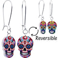 BodyCandy Acrylicious Sugar Skull Double Sided Reversible Skull Earrings — main product shot