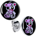 BodyCandy Attitude Teddy Bear Stud Earrings by Onyx O — main product shot
