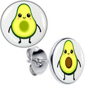 BodyCandy Avocado Oh Both Sides Stud Earrings by Onyx O — main product shot