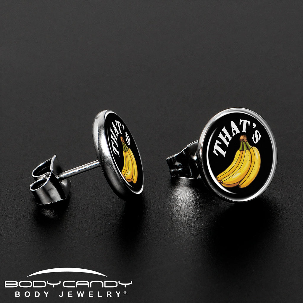 BodyCandy That is Bananas Stud Earrings by Onyx O — lifestyle context