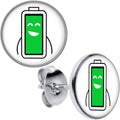 BodyCandy Battery Full Stud Earrings by Onyx O — main product shot