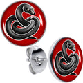 BodyCandy Black Snake Stud Earrings by Onyx O — main product shot