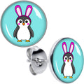 BodyCandy Bunny Penguin Stud Earrings by Onyx O — main product shot