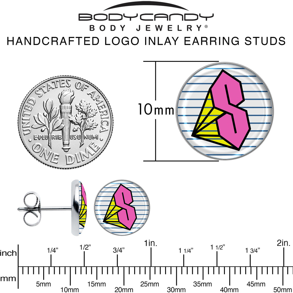 BodyCandy Hot Pink Cool S Stud Earrings by Onyx O — alternative angle
