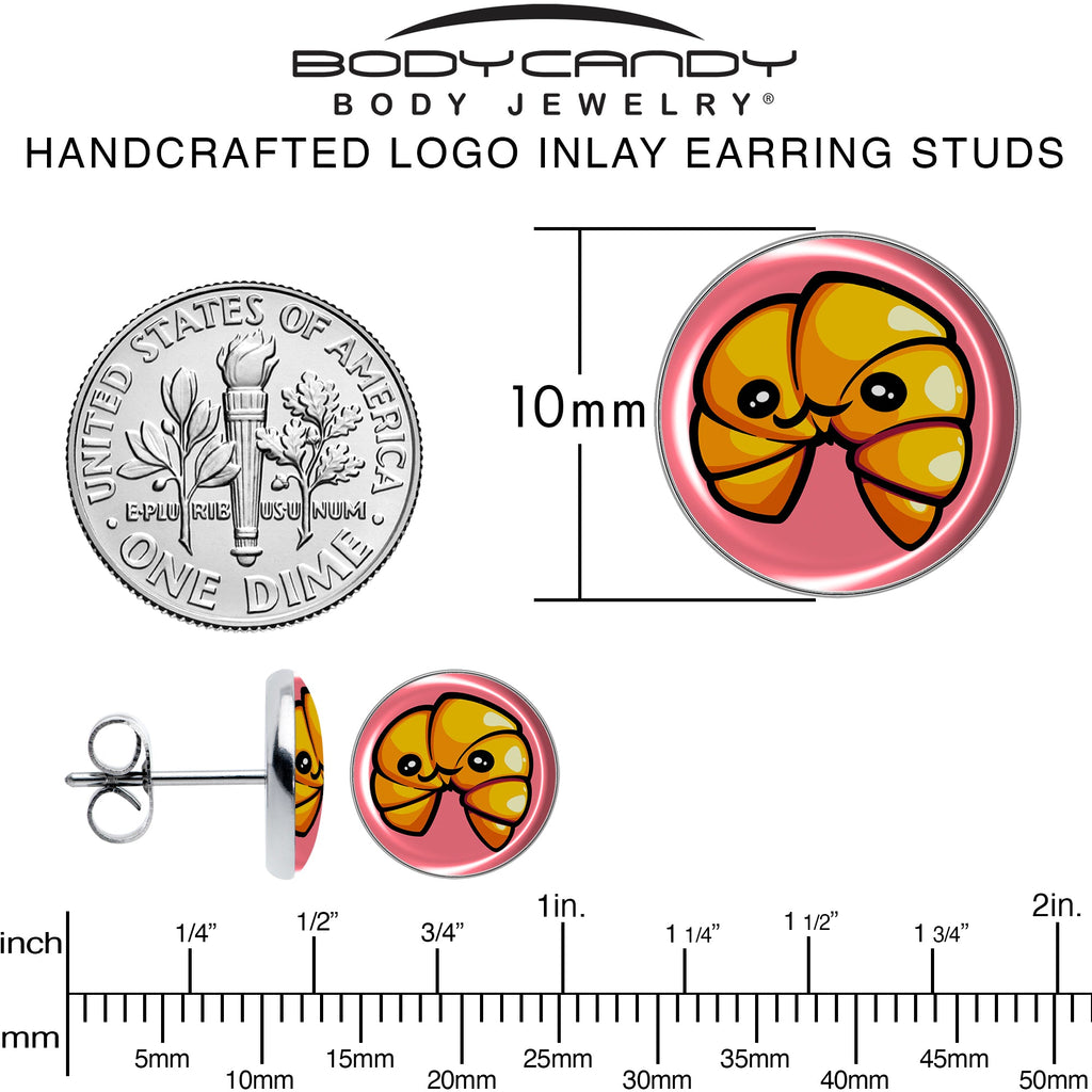 BodyCandy Quaso Croissant Stud Earrings by Onyx O — alternative angle