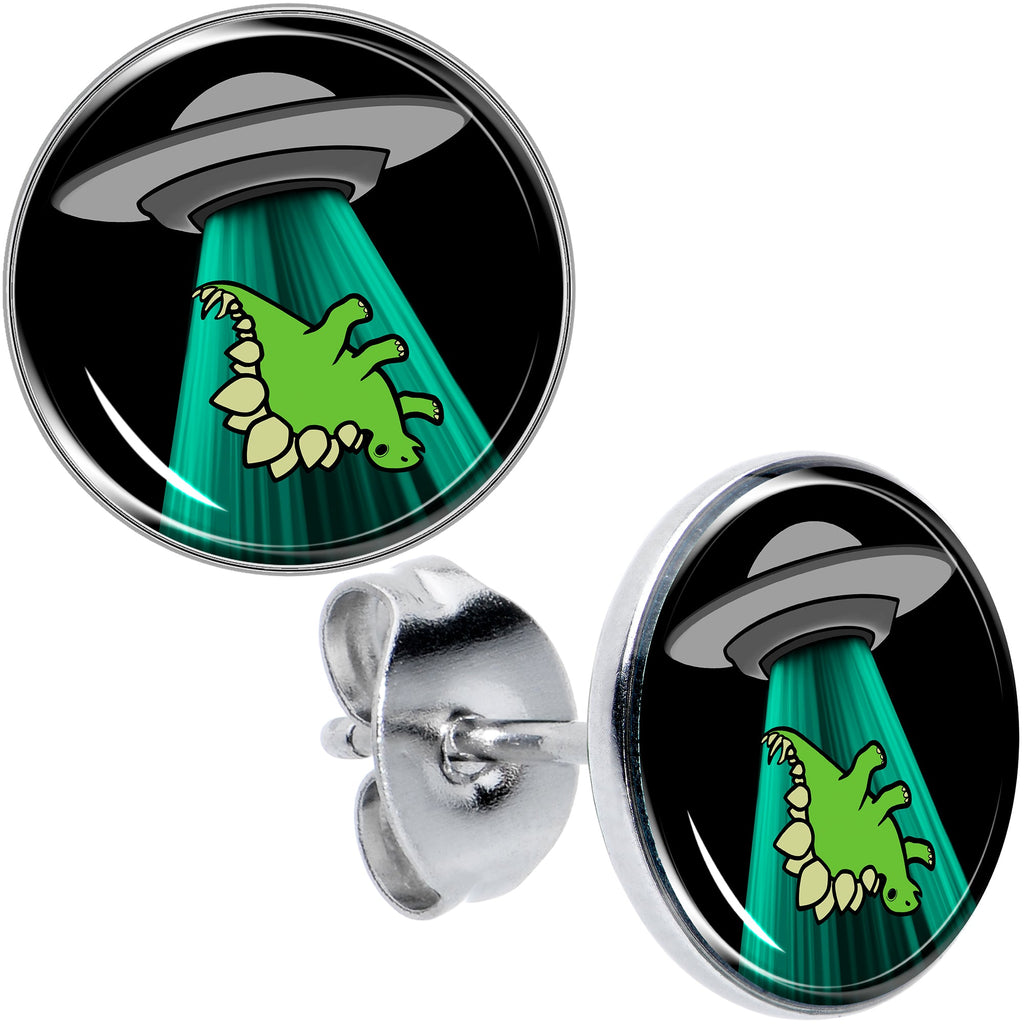 BodyCandy Alien UFO Dinosaur Abduction Stud Earrings Set by Onyx O — main product shot