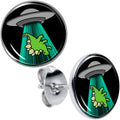 BodyCandy Alien UFO Dinosaur Abduction Stud Earrings Set by Onyx O — main product shot