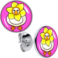 BodyCandy Daffodil Duck Stud Earrings by Onyx O — main product shot
