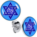 BodyCandy Floral Star of David Stud Earrings by Onyx O — main product shot