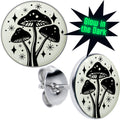 BodyCandy Mystic Mushroom Glow in the Dark Stud Earrings by Onyx O — main product shot