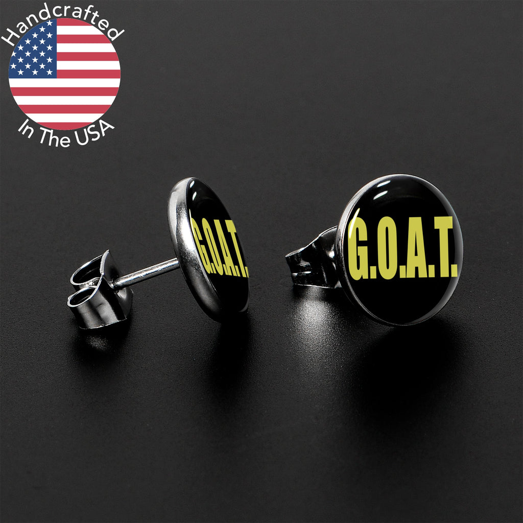 BodyCandy G.O.A.T. Stud Earrings by Onyx O — lifestyle context