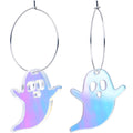 BodyCandy Acrylicious Haunting Ghost Hoop Earrings — main product shot