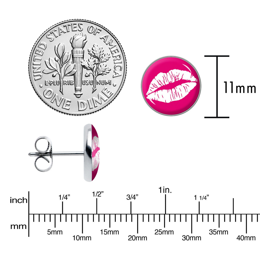 BodyCandy Red Hot Lips Stud Earrings by Onyx O — alternative angle