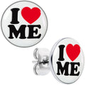 BodyCandy I Love Me Stud Earrings by Onyx O — main product shot