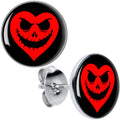 BodyCandy Valentine Jack O Heart Stud Earrings by Onyx O — main product shot