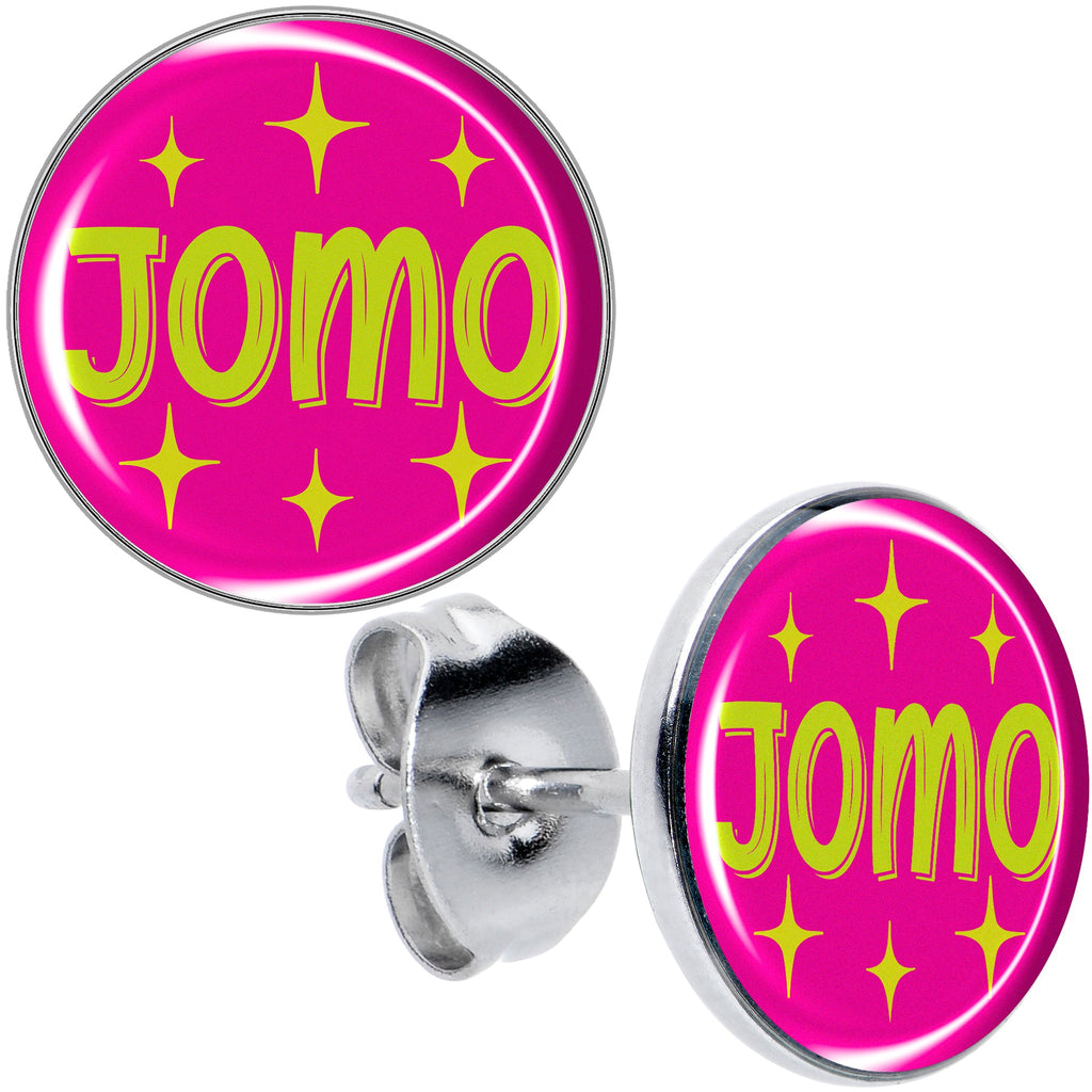 BodyCandy Pink JOMO Stud Earrings by Onyx O — main product shot