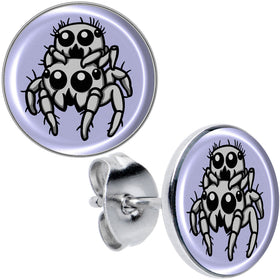Leaping Leapfrog Spiders Stud Earrings by Onyx O
