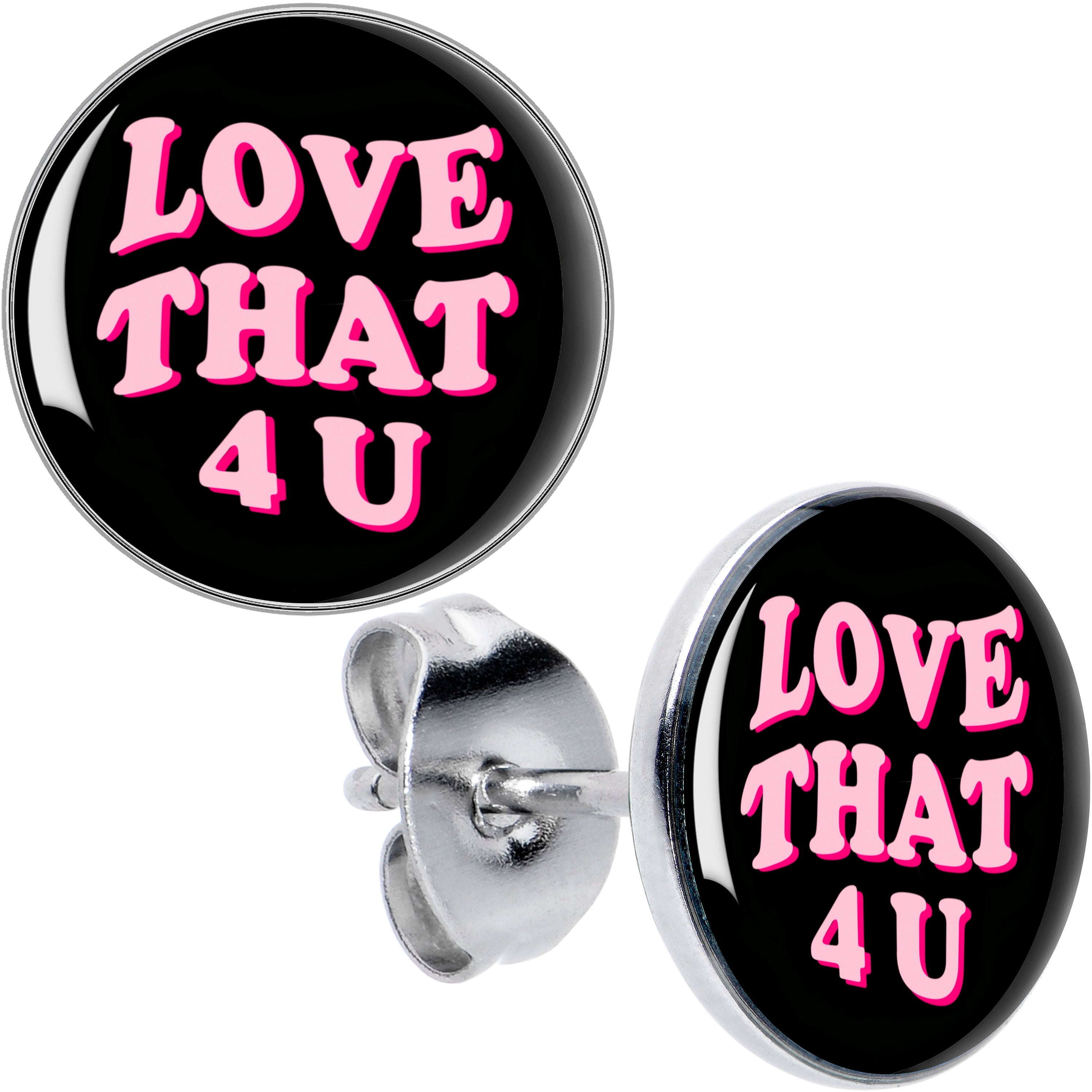 BodyCandy Love That 4 You Stud Earrings by Onyx O — main product shot