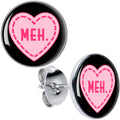 BodyCandy MEH Heart Stud Earrings by Onyx O — main product shot