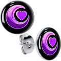 BodyCandy Crescent Moon Heart Stud Earrings by Onyx O — main product shot