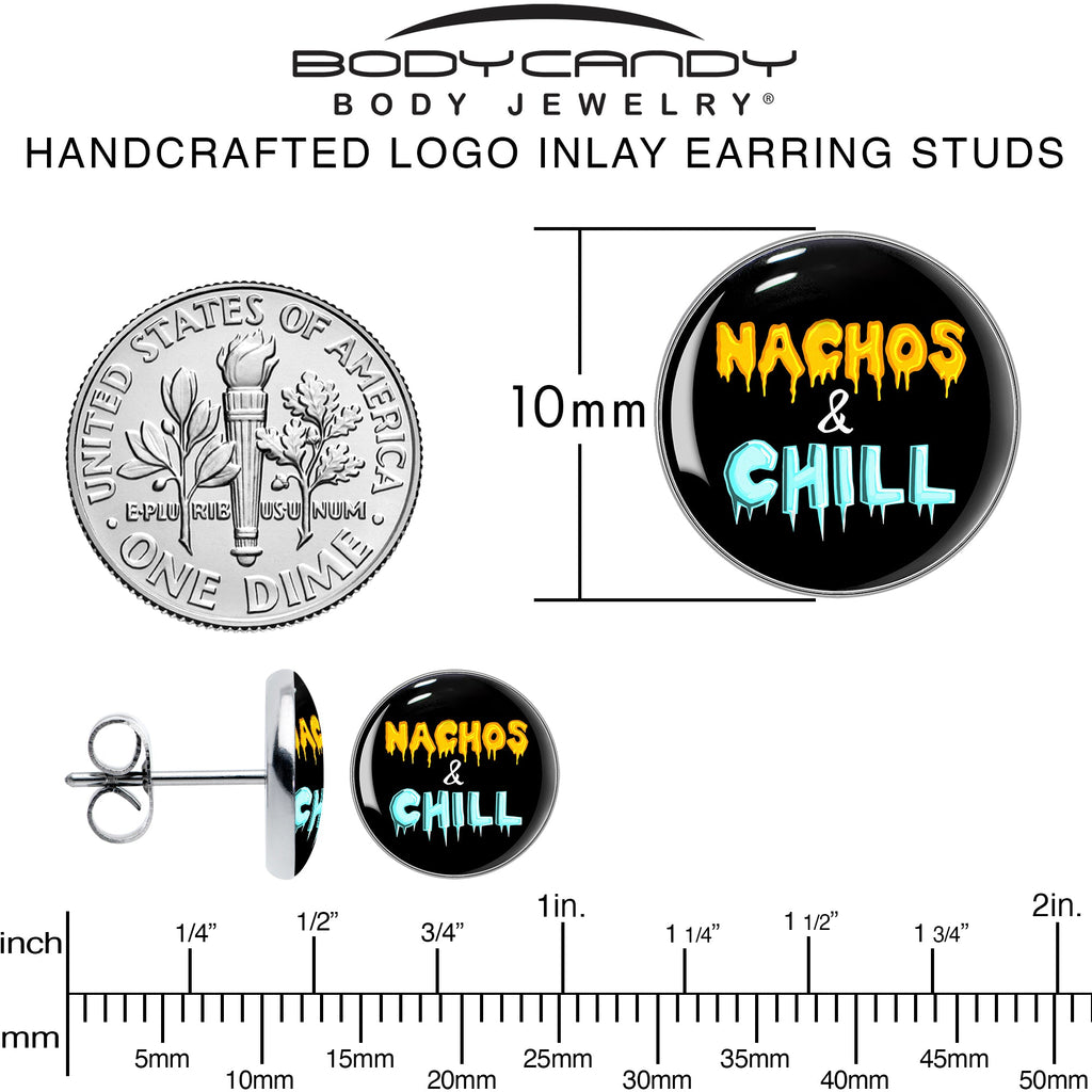 BodyCandy Nachos and Chill Stud Earrings by Onyx O — alternative angle
