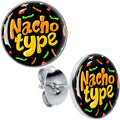 BodyCandy Nacho Type Stud Earrings by Onyx O — main product shot