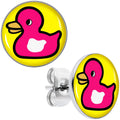 BodyCandy Pink Ducky Stud Earrings by Onyx O — main product shot