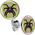 BodyCandy Psychedelic Spider Stud Earrings by Onyx O — main product shot