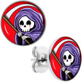 BodyCandy Grim Reaper Stud Earrings by Onyx O — main product shot