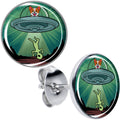 BodyCandy Reverse Alien UFO Abduction Stud Earrings by Onyx O — main product shot
