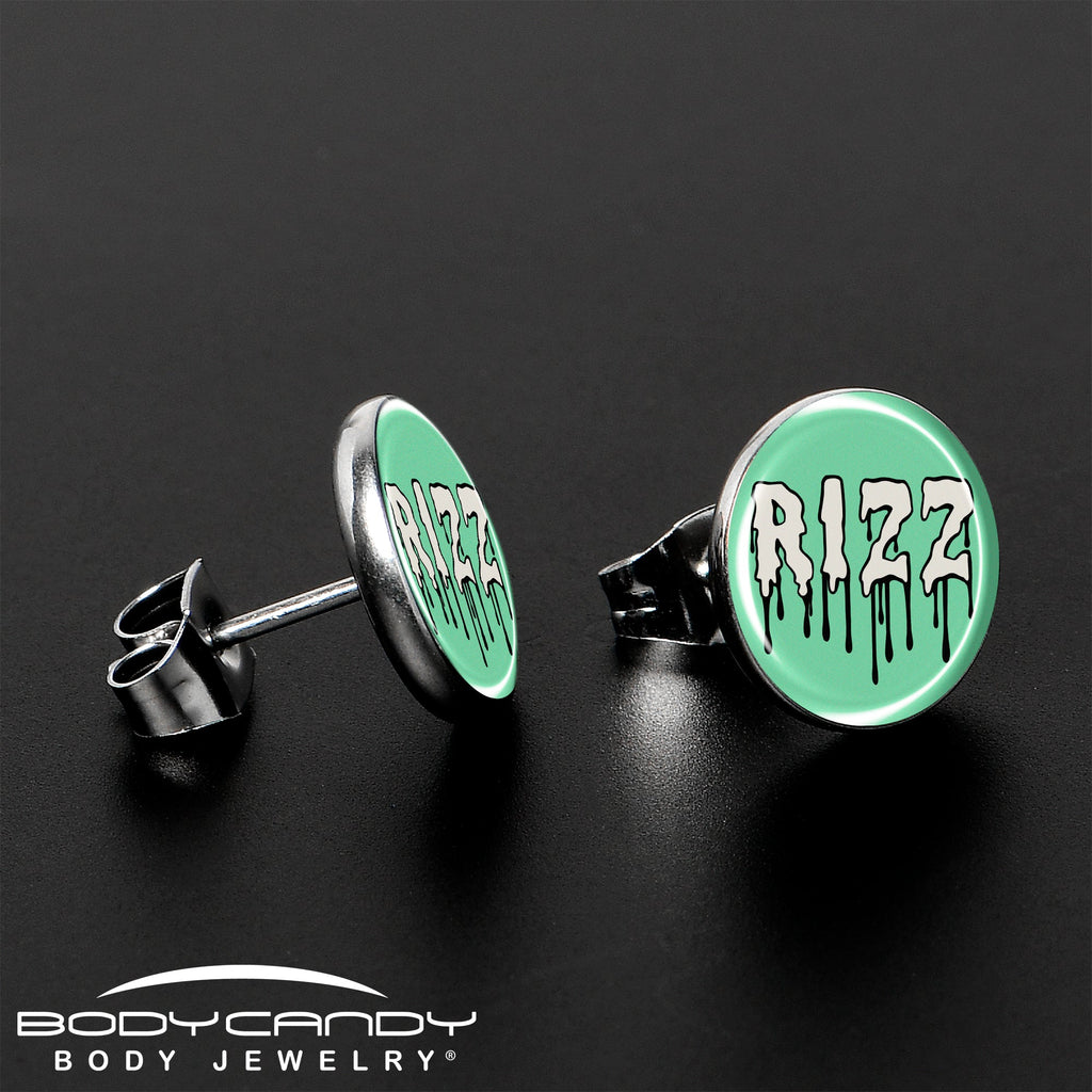 BodyCandy RIZZ Stud Earrings by Onyx O — lifestyle context