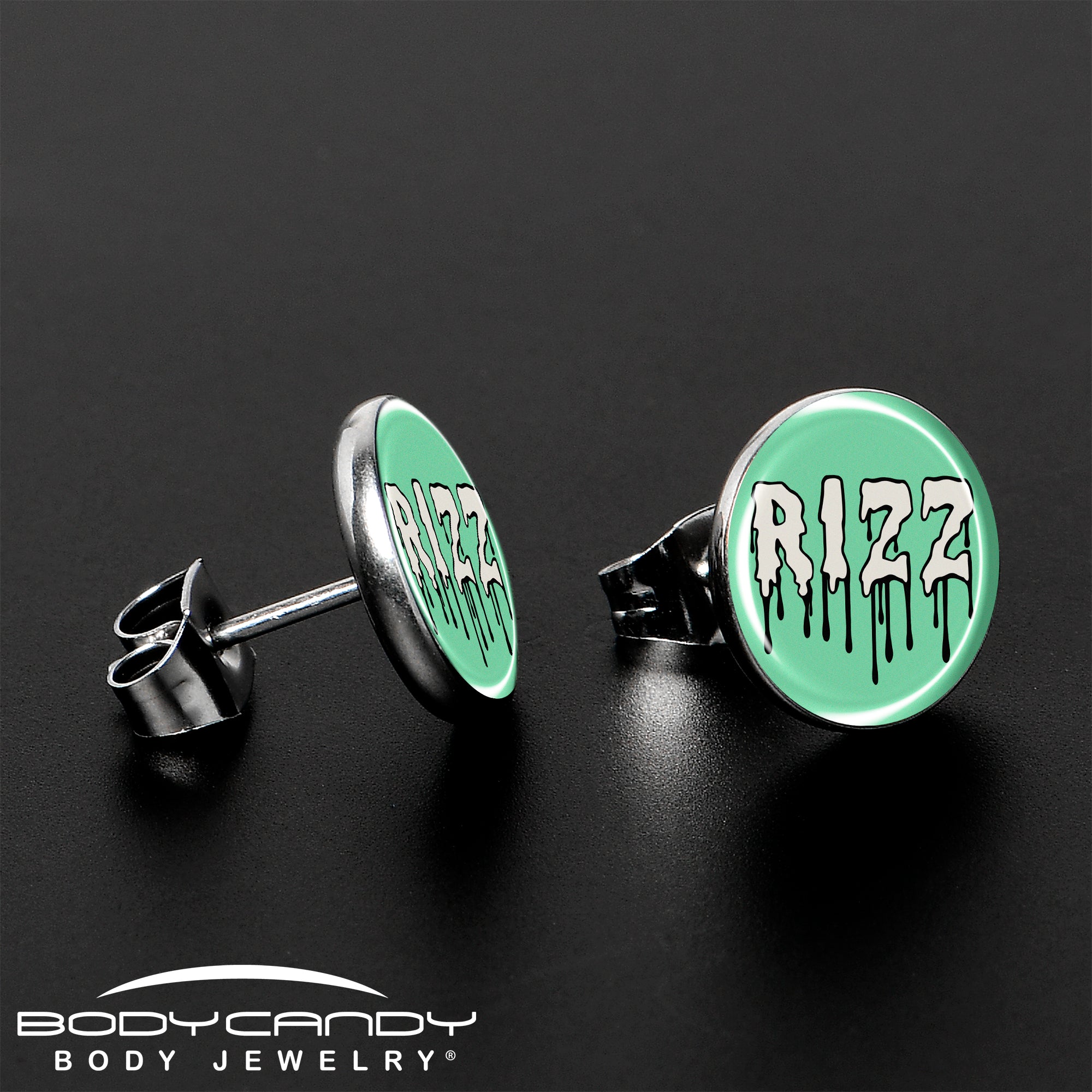 BodyCandy RIZZ Stud Earrings by Onyx O — lifestyle context