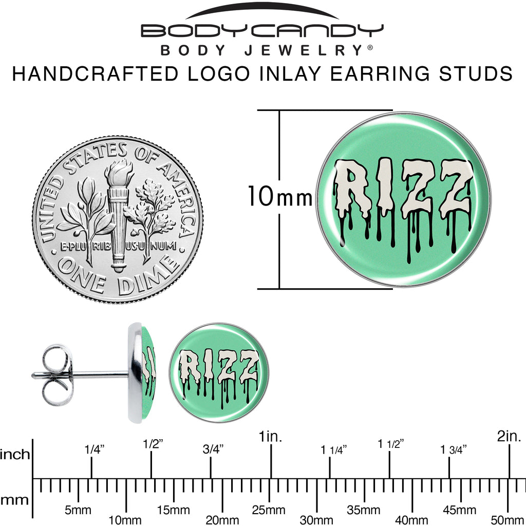 BodyCandy RIZZ Stud Earrings by Onyx O — alternative angle
