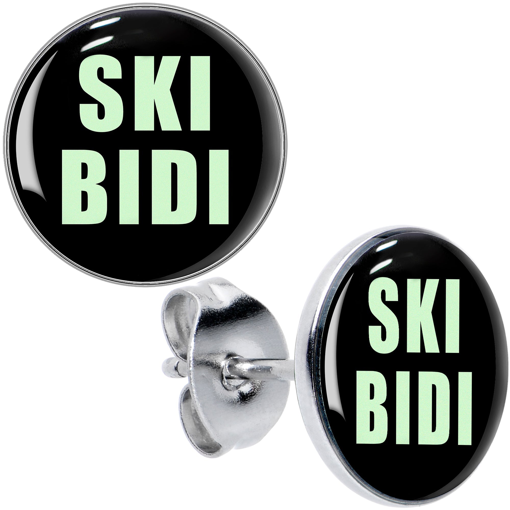 BodyCandy SKIBIDI Stud Earrings by Onyx O — main product shot