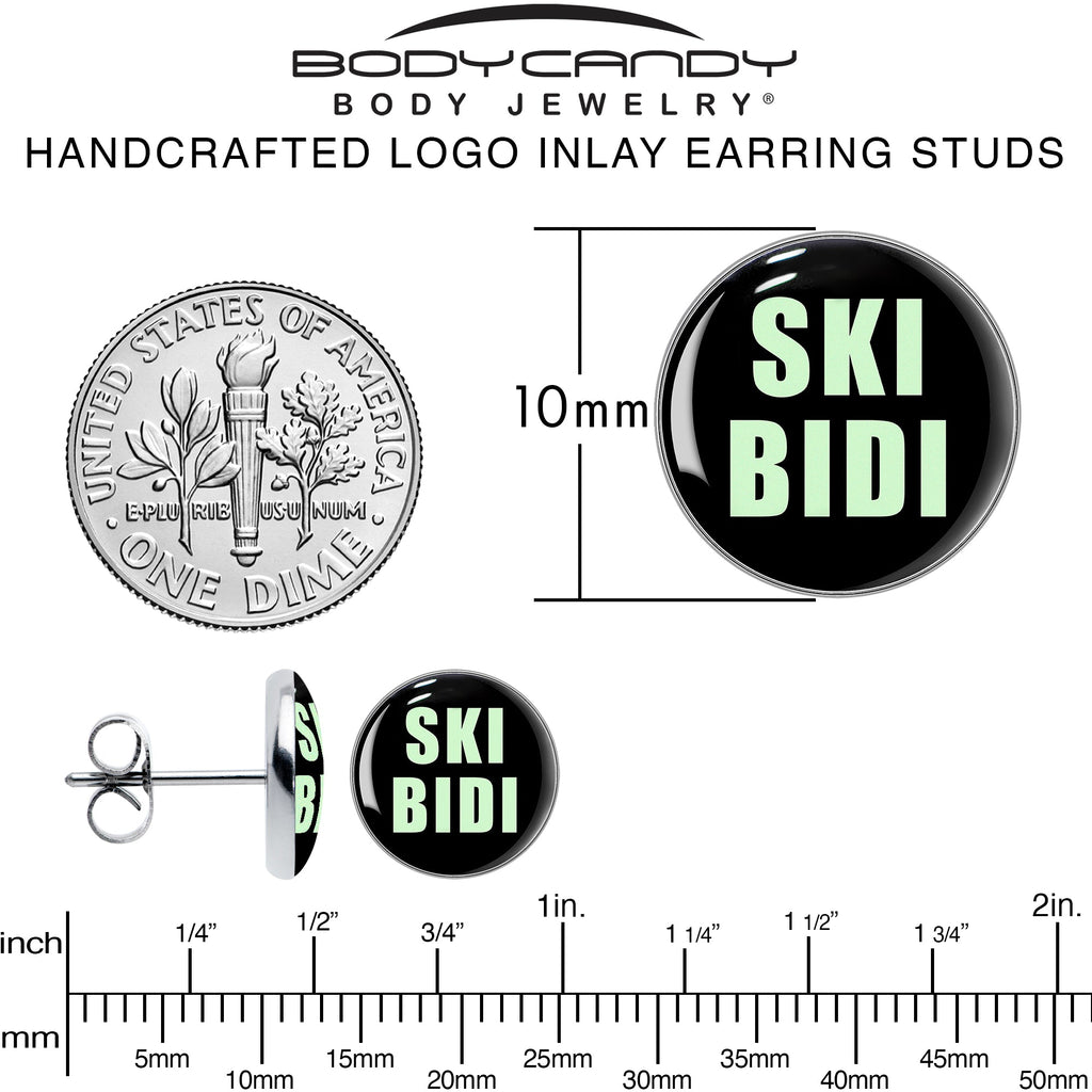 BodyCandy SKIBIDI Stud Earrings by Onyx O — alternative angle