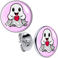 BodyCandy Valentine Sweet Ghost Stud Earrings by Onyx O — main product shot