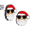 BodyCandy Handmade Wooden Santa Claus Holiday Christmas Stud Earrings by Onyx O — main product shot